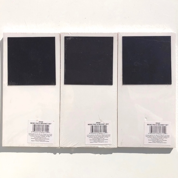 Russ Berrie Set of 3 Memo Pad with Magnet ruled coffee cake bread 039915606151 - Picture 3 of 8